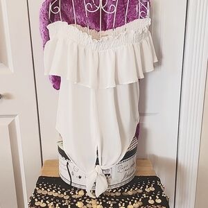 Off the shoulder summer blouse